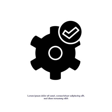 Sistem metafora hazır katı simge vektör tasarımı web ve mobil uygulama için iyi