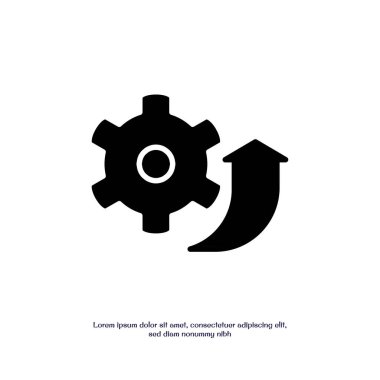 Sistem katı simge vektör tasarımı web ve mobil uygulama için iyi