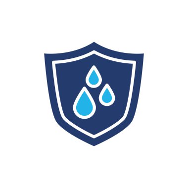 Su geçirmez konsept renkli ikon vektör tasarımı web ve mobil uygulama için iyi