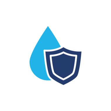 Su geçirmez konsept renkli ikon vektör tasarımı web ve mobil uygulama için iyi