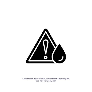 Su geçirmez konsept ince taslak ikon vektör tasarımı Web ve mobil uygulama için iyi