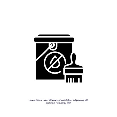 Su geçirmez konsept katı simge vektör tasarımı web ve mobil uygulama için iyidir