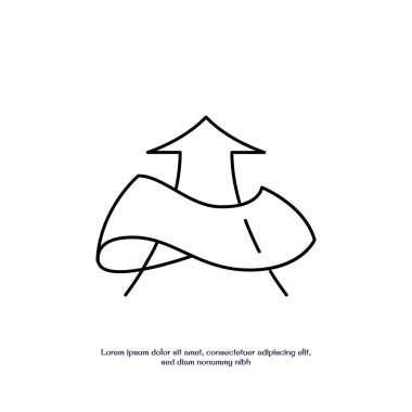 Su geçirmez konsept ince taslak ikon vektör tasarımı Web ve mobil uygulama için iyi