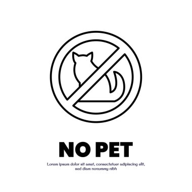 Hiçbir evcil hayvan İnce Çizgi Tasarımı Web ya da mobil uygulama için iyi değildir