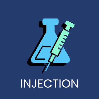 Enjeksiyon renkli ikon vektör tasarımı web ya da mobil uygulama için iyi