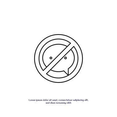 Web veya mobil uygulama için iyi ince dış hat ikon vektör tasarımı yalan