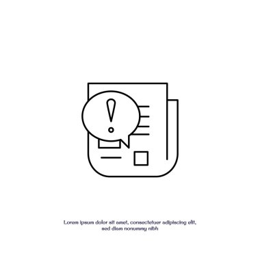 Propaganda ince ana hatlı ikon vektör tasarımı web ya da mobil uygulama için iyidir