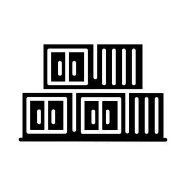 Katı simge vektör tasarımı web veya mobil uygulama için uygundur