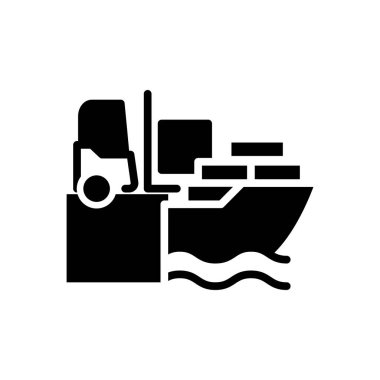 Katı simge vektör tasarımı web ya da mobil uygulama için iyi yükleniyor