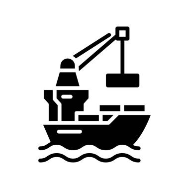 Katı simge vektör tasarımı web veya mobil uygulama için uygun