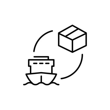 İnce dış hat ikon vektör tasarımı web ya da mobil uygulama için iyi yükleniyor