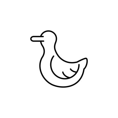 ördek ana hatları ikon vektör tasarımı web veya mobil uygulama için uygundur