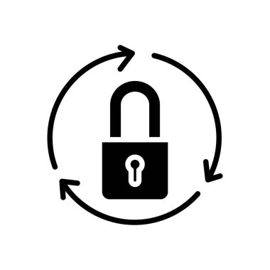 psword sert simge vektör dizaynını reset web veya mobil uygulama için uygundur