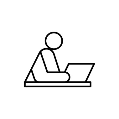 Web ya da mobil uygulama için uygun ince ana hatlı ikon vektör tasarımı