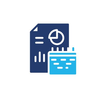 finansal istatistik renkli simge vektör tasarımı web ya da mobil uygulama için uygun