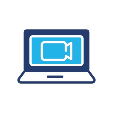 video çağrısı renkli ikon vektör tasarımı web ya da mobil uygulama için iyi