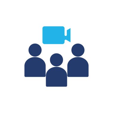 webinar renkli simge vektör tasarımı web veya mobil uygulama için iyi