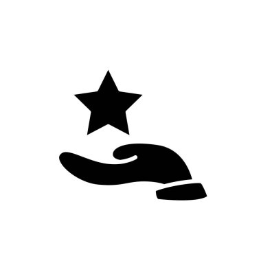 bir yıldız katı simge vektör dizaynını tutmak web veya mobil uygulama için iyidir