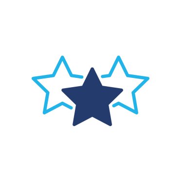 üç yıldız renkli ikon vektör tasarımı web ya da mobil uygulama için uygun