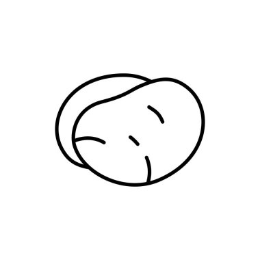 patates ince dış hat ikon vektör tasarımı web veya mobil uygulama için uygundur