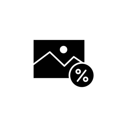 resim boyutu katı simge vektör tasarımı web veya mobil uygulama için uygundur