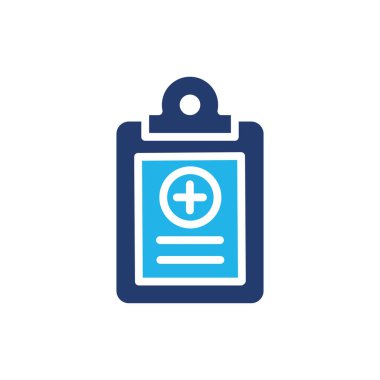 tıbbi kayıt renkli ikon vektör tasarımı web veya mobil uygulama için iyi