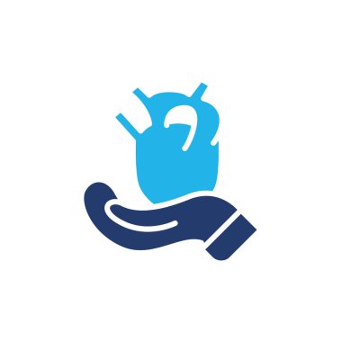 kalp bağışı renkli ikon vektör tasarımı web ya da mobil uygulama için iyi