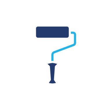 Boya silindiri renkli ikon vektör tasarımı web veya mobil uygulama için uygun