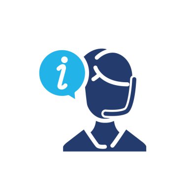 bilgi desteği renkli ikon vektör tasarımı web ya da mobil uygulama için iyi