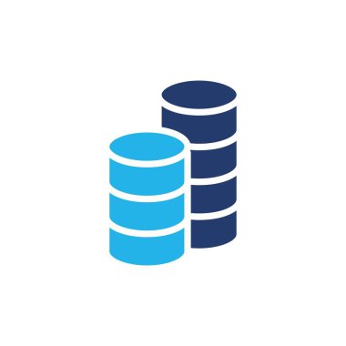 Sikke yığınları renkli simge vektör tasarımı web veya mobil uygulama için uygundur