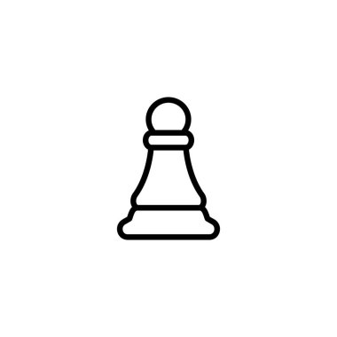 Private satranç ana hatları simge vektör tasarımı web veya mobil uygulama için uygundur