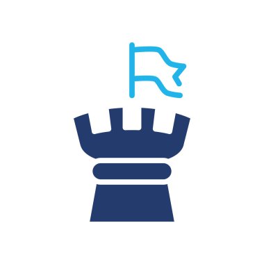 satranç stratejisinden istifa et renkli simge vektör tasarımı web ya da mobil uygulama için iyidir