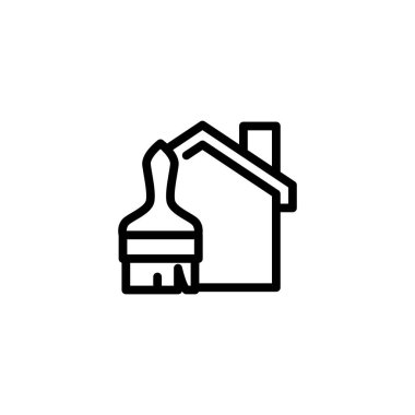 ev yenileme hizmeti simgesi vektör tasarımı web veya mobil uygulama için uygun