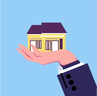 Ev yapımı düz vektör çizimi