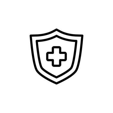 sağlık koruma ana hatları simge vektör tasarımı web veya mobil uygulama için uygundur