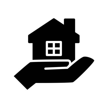 ev özelliği katı simge vektör tasarımı web veya mobil uygulama için iyidir