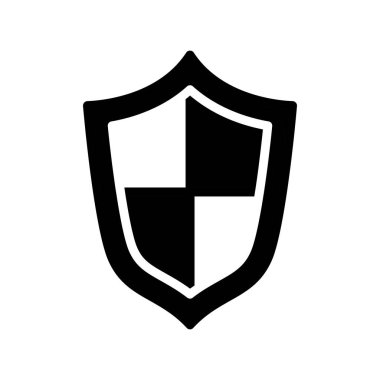 Antivirüs katı ikon vektör tasarımı web ya da mobil uygulama için iyi