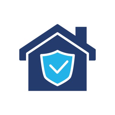 ev sigortası renkli simge vektör tasarımı web ya da mobil uygulama için uygun