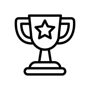 kupa ana hatları ikon vektör tasarımı web ya da mobil uygulama için iyi