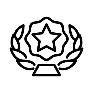 ödül ana hatları ikon vektör tasarımı web veya mobil uygulama için iyi