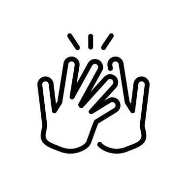 işbirliği ana hatları simge vektör tasarımı web veya mobil uygulama için uygundur