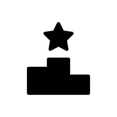 Katı simge vektör tasarımı web veya mobil uygulama için iyi