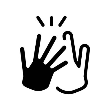 işbirliği katı simge vektör tasarımı web veya mobil uygulama için uygundur