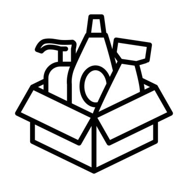 ürün ana hatları ikon vektör tasarımı web veya mobil uygulama için uygundur