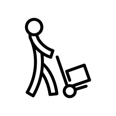 mal ana hatları simge vektör tasarımı web veya mobil uygulama için uygundur