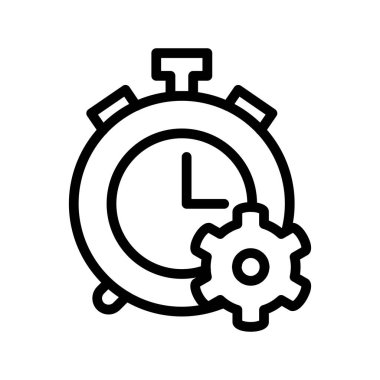 verimlilik ana hatları ikon vektör tasarımı web veya mobil uygulama için uygundur