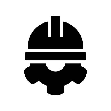 teknisyen katı simge vektör tasarımı web veya mobil uygulama için iyi