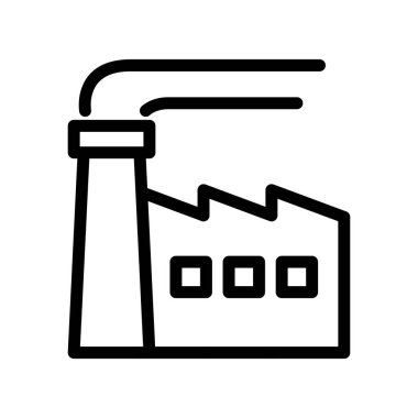 sanayi ana hatları ikon vektör tasarımı web veya mobil uygulama için iyi