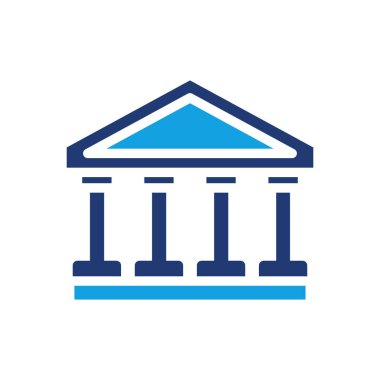 kamu idaresi simge vektör tasarımı web veya mobil uygulama için iyi