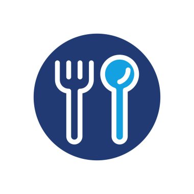 Mutfak renklendirilmiş ikon vektör tasarımı web ya da mobil uygulama için uygun